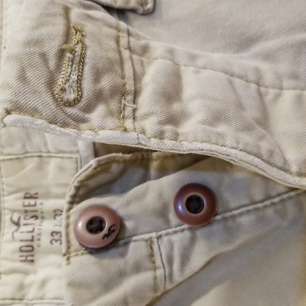 🌸2 for $15🌸 Hollister Slim Straight Chinos 33x32 - Picture 6 of 12